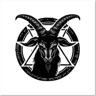 Satanic Goat Baphomet Posters and Art